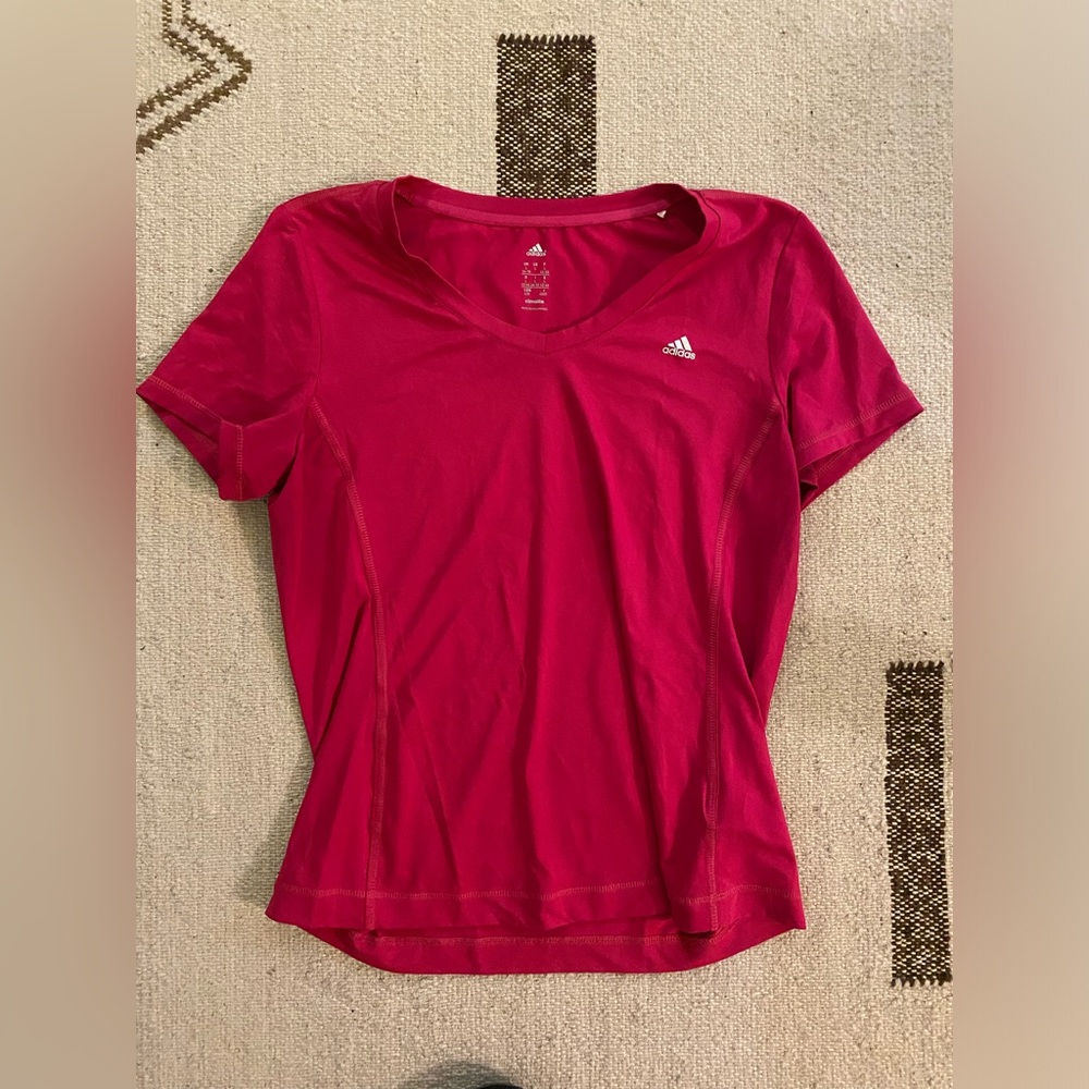 Adidas size L pink sportswear top